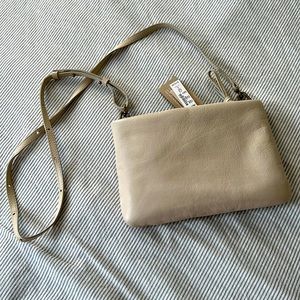 Madewell puff crossbody bag cloud ivory